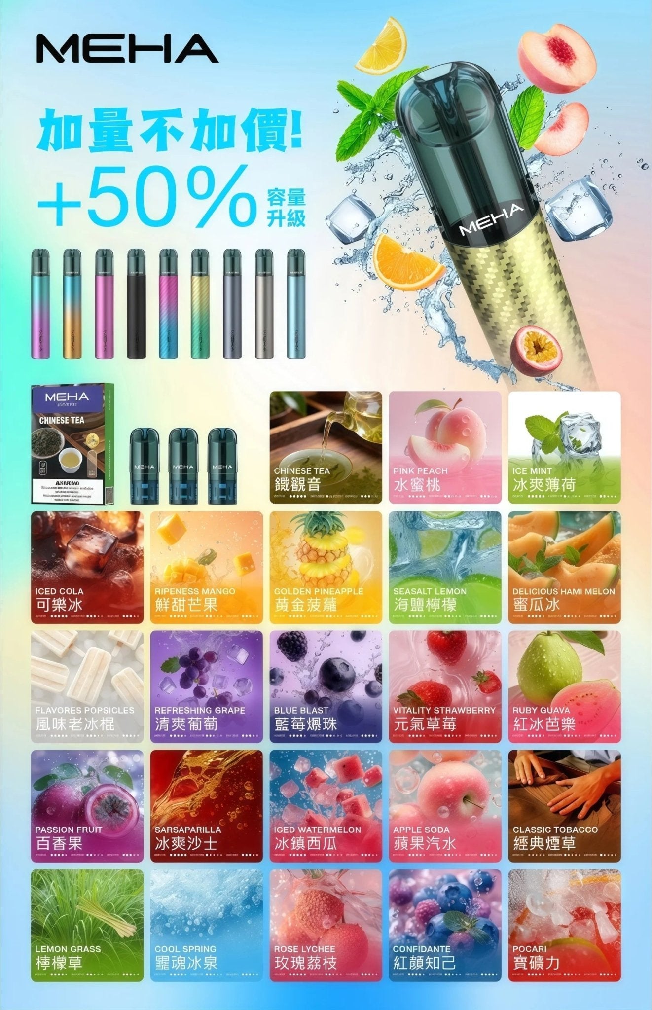 魅嗨 MEHA 糖果｜3入裝🍬 一代通用｜高顏值人氣款😍